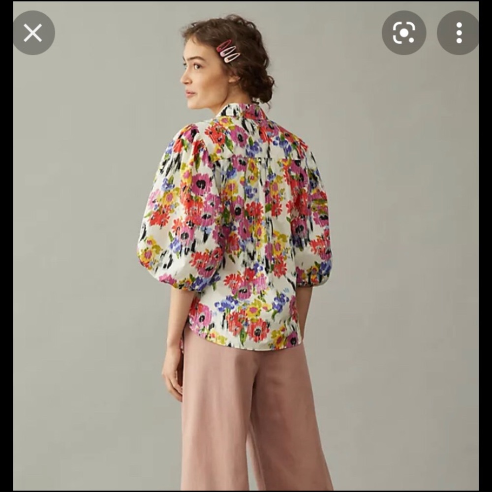 Anthropologie Maeve Rachael Floral Buttondown size XL